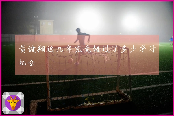 黄健翔这几年究竟错过了多少学习机会